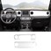 RT-TCZ RTTCZ Center Console Trim Cover Dashboard Control Panel Cover Decorative Interior Accessories for Jeep Wrangler JL JLU Gladiator JT 20182022White