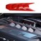 crosselec Engine Shroud Cover Panel Trims for Chevrolet Corvette C8 20202025 Accessories red