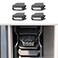 JWWY for Bronco Center Console Air Conditioning Vent Adjustment Device Decoration Cover Trim Compatible with Ford Bronco Interior Accessories 20212025 4PCS Carbon Fiber