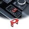 TOYCIDFG Center Console 4WD Mode Switch Push Shift Button Frame Cover Trim Compatible with Toyota Tundra 20222025 Car Shifter Panel Decoration Accessories Red