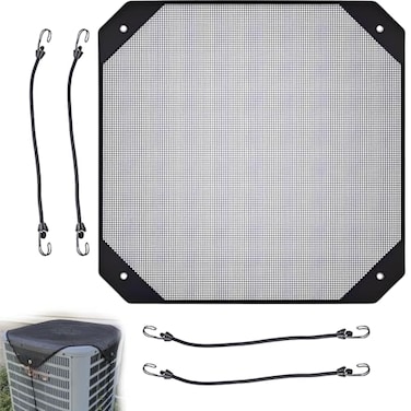 Heran Air Conditioner Covers for Outside Units 36x36 Inch AC Mesh Cover for Outside Unit Top HVAC Cover for Outside Unit AC Unit Covers Outdoor Screen Protector for Leaves Debris