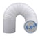 ALPINE HARDWARE Air Conditioner Hose Portable Exhaust Vent Hose with 59 Inch Diameter Clockwise with Length up to 80