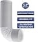 ALPINE HARDWARE Air Conditioner Hose Portable Exhaust Vent Hose with 59 Inch Diameter Clockwise with Length up to 80
