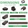 Forestchill 4W 25Ft Decorative PVC Line Set Cover Kit for Ductless Mini Split Air Conditioner Central AC and Heat Pump Brown