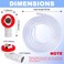 FullMayPro 6 Feet Air Conditioner Drain Hose 35 Portable AC Drain Hose Connector20MM ThickNot Easily DeformedReplacement for Universal MiniSplit AC Unit Window Air Conditioning Unit