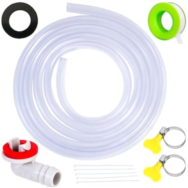 FullMayPro 6 Feet Air Conditioner Drain Hose 35 Portable AC Drain Hose Connector20MM ThickNot Easily DeformedReplacement for Universal MiniSplit AC Unit Window Air Conditioning Unit
