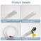 HOXHA 5 Ft Air Conditioner Drain Hose Kit Plastic Tubing for AC Condensate Flexible Durable Drain Hose for Mini Split AC Portable AC Washer Dishwasher Faucet