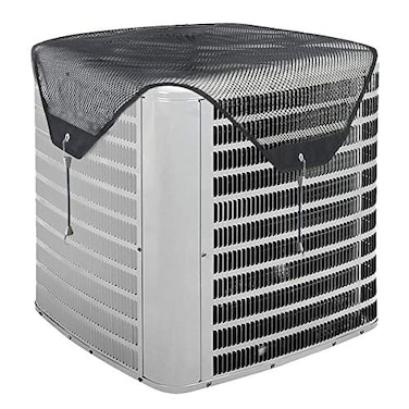 JEACENT Jeacent AC Cover all seasons TopAir Conditioner Leaf Guard Open Mesh Air Conditioner Cover for Outside Units Black 3232