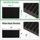 Memrita Window Air Conditioner Insulated Foam Side Panels for Window AC Unit 17 H x 12 W X 1T AC Side Insulation Panel for Larger WindowBlack2 Pack