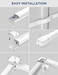 Nouscan 4 13Ft Mini Split Line Set Cover with Flexible Duct Long Duct Cover Kits Paintable Minisplit Lineset Cover Kit AC Line Hide for MiniSplit Air Conditioner Central AC HVAC White