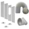 DYUJTMQ Portable Air Conditioner Window Vent Kit 59 Inch Diameter 59 Inch Length Exhaust HoseAdjustable VerticalHorizontal Sliding Window Kit Plate for AC Unit