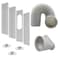 DYUJTMQ Portable Air Conditioner Window Vent Kit 59 Inch Diameter 59 Inch Length Exhaust HoseAdjustable VerticalHorizontal Sliding Window Kit Plate for AC Unit