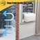 Powrocket 2 Pack Foam Block for UShape Window AC UnitsWindow AC Curtain Side Foam Block with Weather Seal TapeStop Cold Drafts Air LeakWinter SummerCompatible with Midea Air Conditioner