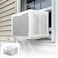 Powrocket Window Air Conditioner Mesh Cover for UShape Window AC UnitsAntiLeaf Dustproof Design for Outdoor AC Keep CleanSnug FitGood Air FlowWhite