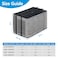 Qualward Mesh Window Air Conditioner Cover for Outside Window AC Unit Screen Ventilated Outdoor Window AC Protection 255W205D18H