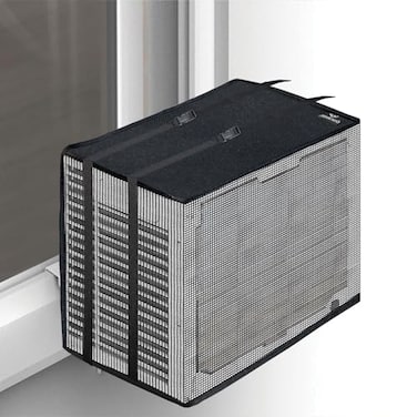Qualward Mesh Window Air Conditioner Cover for Outside Window AC Unit Screen Ventilated Outdoor Window AC Protection 255W205D18H