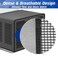 Wintcomfort UShaped Window Air Conditioner Mesh Cover Mesh Window AC Cover for U Shaped Window Outdoor Unit Window AC Protection Covers Prevent Leaves Dust Easy Air Flow Black