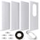 YoleShy Portable Air Conditioner Window Kit with Coupler Adjustable Window Seal for AC Unit Sliding AC Vent Kit for Exhaust Hose Universal for Ducting with 59 Inches Diameter