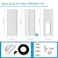 YoleShy Portable Air Conditioner Window Kit with Coupler Adjustable Window Seal for AC Unit Sliding AC Vent Kit for Exhaust Hose Universal for Ducting with 59 Inches Diameter