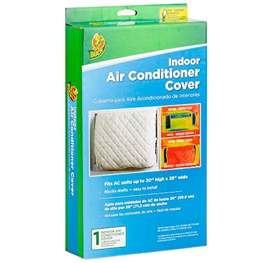 Duck Brand Indoor Air Conditioner Cover White 20 x 28 Inches 284430