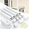 Cestluck 4 17 Ft Mini Split Line Cover Set Kit Ductless Pipe Cover for Mini Split Line Line Set Cover for Mini Split Air Conditioner Central AC Pipe Cover