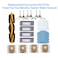 BLUTENET Accessories Kit Compatible with Yeedi Vac 2 ProVacVac MaxVac Station Robot Vacuum 23 Pack