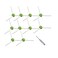 PELLYDA Replacement Parts Replacement Side Brushes for irobot Roomba iej Seriesi3 i3 i4 i6 i6 i7 i7 i8 i8 E5 E6 E7 Vacuum Cleaner10 Pack EdgeSweeping Side Brushes