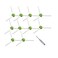 PELLYDA Replacement Parts Replacement Side Brushes for irobot Roomba iej Seriesi3 i3 i4 i6 i6 i7 i7 i8 i8 E5 E6 E7 Vacuum Cleaner10 Pack EdgeSweeping Side Brushes