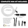 Quick Parts Delivery 8Piece Universal Micro Shop Vacuum Kit Flexible and MultiPurpose Vacuum Attachments Crevice Tool Brush Nozzle and Extension Wands Ideal Shop Vac Attachment Replacement