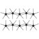 CHAIN PEAK 10 Pack Side Brushes for Roborock Q5 Max S8 MaxV Ultra Q5 Pro Q8 Max Q Revo Qrevo Pro Qrevo S Qrevo Slim Qrevo Master S8 Pro Ultra S7 MaxV Ultra Q7 Max Q7 Max Q5 Pro S7 E Series