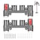 Charlux Accessory Holder for Dyson V15 V12 V10 V8 V7 Gen5 Attachment Holder Wall Mount Tool Holder Organizer Accessories for Dyson Vacuum Cleaner Use On Docking Station Or On Wall2 Pack
