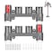 Charlux Accessory Holder for Dyson V15 V12 V10 V8 V7 Gen5 Attachment Holder Wall Mount Tool Holder Organizer Accessories for Dyson Vacuum Cleaner Use On Docking Station Or On Wall2 Pack