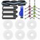 HACOBEST Deebot X1 Replacement Parts Set For ECOVACS DEEBOT X1 Omni X1 TurboX1 Plus Robtic Vacum Cleaner Ecovacs Deebot Replacement Parts Deebot x1 omni Moping RollerBrushFilterBagMop