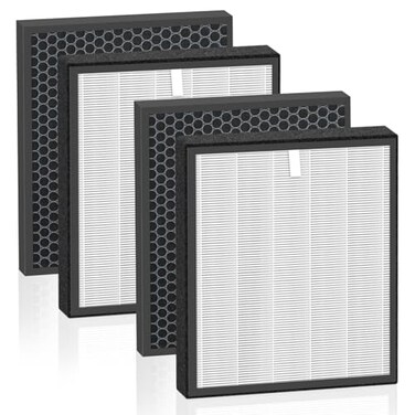 APPLIANCEMATES LVPUR131 Replacement Filters Compatible with LEVOIT LVPUR131 and LVPUR131s Air Purifier LVPUR131RF 2 Pack True Filter and Activated Carbon Filters