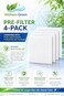 Welham Green PreFilter 4Pack Compatible with Pure Enrichment PureZone Air Purifier Extends Main Filter Life