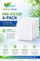 Welham Green PreFilter 4Pack Compatible with Pure Enrichment PureZone Air Purifier Extends Main Filter Life