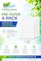 Welham Green PreFilter 4Pack Compatible with Pure Enrichment PureZone Air Purifier Extends Main Filter Life