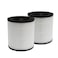 PUREBURG Replacement Filter Compatible with AZEUS C8 KJ120GC10 Mooka C10 Air Purifier H13 True HEPA and Activated Carbon MultiLayer Filtration Pack of 2
