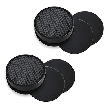 PUREBURG Replacement Filter Compatible with GENIANI G2000FL TCL CISNO iHome KJ65FA1 KJ65FA2 Air Purifiers2Pack H13 HEPA Activated Carbon PreFilters Air Clean
