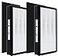 WOCASE A2 True HEPA Replacement Filter Compatible with Filtrete FAPC02A2 FAPC03A2 FAPT03A2 Air Purifier Part 1150101 2 HEPA 2 Carbon prefilters