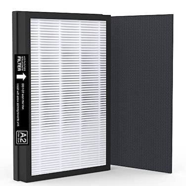Vegebe A2 H13 True HEPA Replacement Filter Compatible with Filtrete 3M Room Air Purifier FAPC02A2 FAPC03A2 FAPT03A2 FAPSC02L Part No1150101 Filter Size A2 1Pack