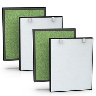 EzLfGre 2Pack H13 HEPA Filter Replacement Fit for PURO XYGEN P500 KVV SDF 001002 MOOKA Elechomes KJ203F Air Purifiers 2 Pack