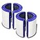 YUEFENG TP06 HEPA Replacement Filter for Dyson HP06 TP06 HP07 TP07 TP7A HP09 TP09 HP09 TP09 PH01 PH02 PH03 PH04 360 Combi Glass Purifying Fans Part No 97034101 2in1 Upgraded Replacement 2 PACK
