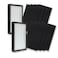 PUREBURG Replacement Filter Compatible with GermGuardian AC4100 AC4100CA AC4150BL AC4150PCA AC4150PC AC4175W Air Purifiers FLT4100 Filter E 2Pack H13 HEPA