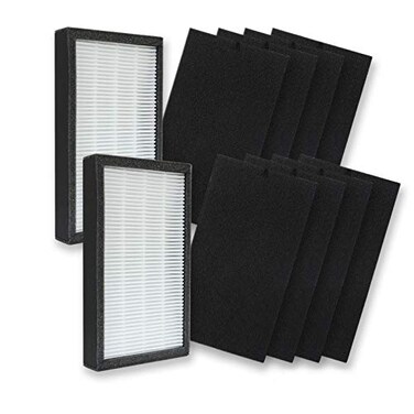 PUREBURG Replacement Filter Compatible with GermGuardian AC4100 AC4100CA AC4150BL AC4150PCA AC4150PC AC4175W Air Purifiers FLT4100 Filter E 2Pack H13 HEPA