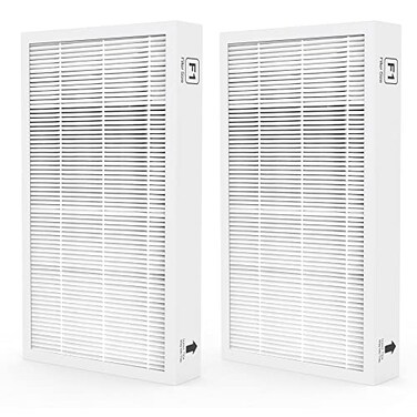 Vegebe 2Pack F1 H13 True HEPA Filter Replacement Compatible with 3M Filtrete C01 T02 Air Purifier