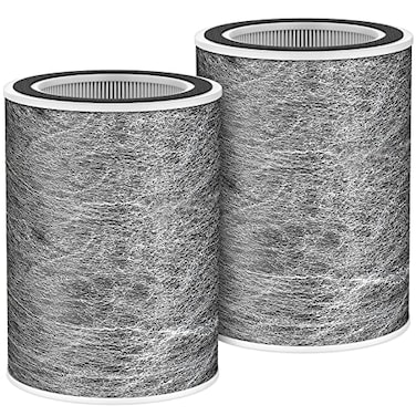 JORAIR HP202 Replacement Filter Compatible with HP201 UA205 AP1000 HP200 For Shark HC501 HC502 Air Purifier MAX Replacement Filter HEPA Part HE2FKBASMB HE2FKBAS HE2FKPET HE2FKPRO 2 Pack