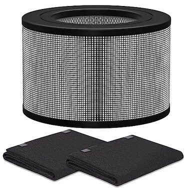 Ontheone 50250S HEPA Filters Replacement Carbon PreFilter Set Compatible with Honeywell 24000 24500 50250S 52500 Air Cleaner Purifier Part Number 24000 1 HEPA 2 Carbon PreFilter