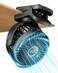 buywoo Portable Mini Personal Fan Small Rechargeable Battery Powered Stroller Fan for Desk Strong Clamp Grip 360 Rotation 3Speed LED Display Clip On Cooler for Bed Golf Cart Office Black