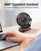 buywoo Portable Mini Personal Fan Small Rechargeable Battery Powered Stroller Fan for Desk Strong Clamp Grip 360 Rotation 3Speed LED Display Clip On Cooler for Bed Golf Cart Office Black